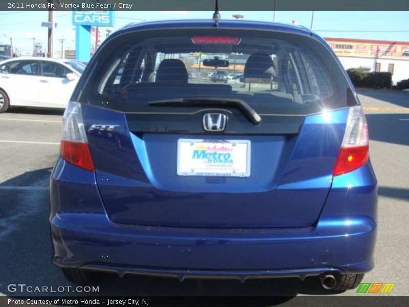 Vortex Blue Pearl / Gray 2011 Honda Fit