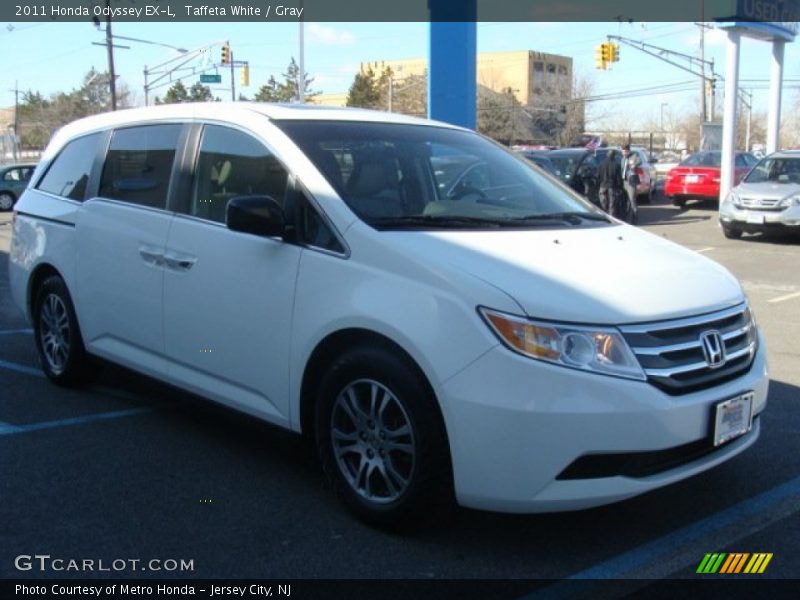 Taffeta White / Gray 2011 Honda Odyssey EX-L