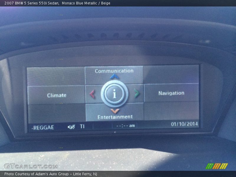 Monaco Blue Metallic / Beige 2007 BMW 5 Series 550i Sedan