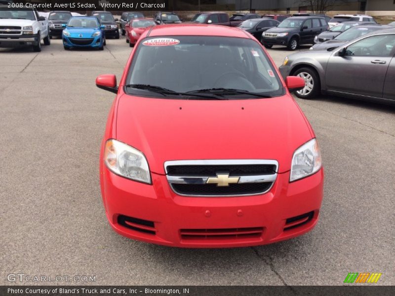 Victory Red / Charcoal 2008 Chevrolet Aveo LS Sedan
