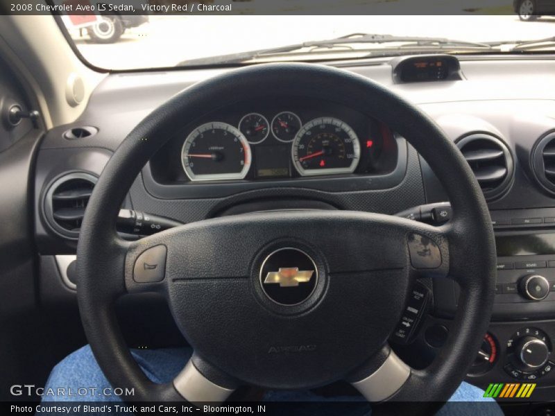 Victory Red / Charcoal 2008 Chevrolet Aveo LS Sedan