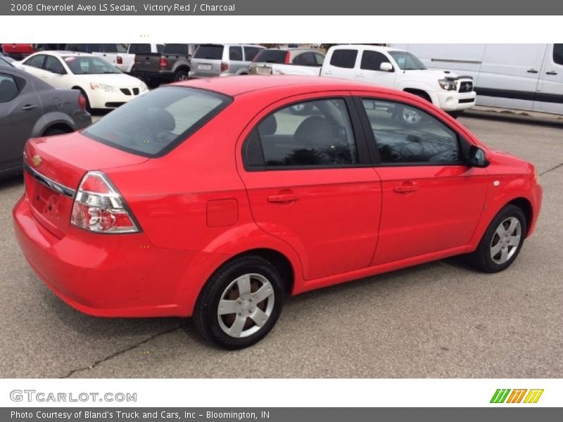 Victory Red / Charcoal 2008 Chevrolet Aveo LS Sedan