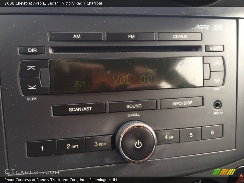 Victory Red / Charcoal 2008 Chevrolet Aveo LS Sedan