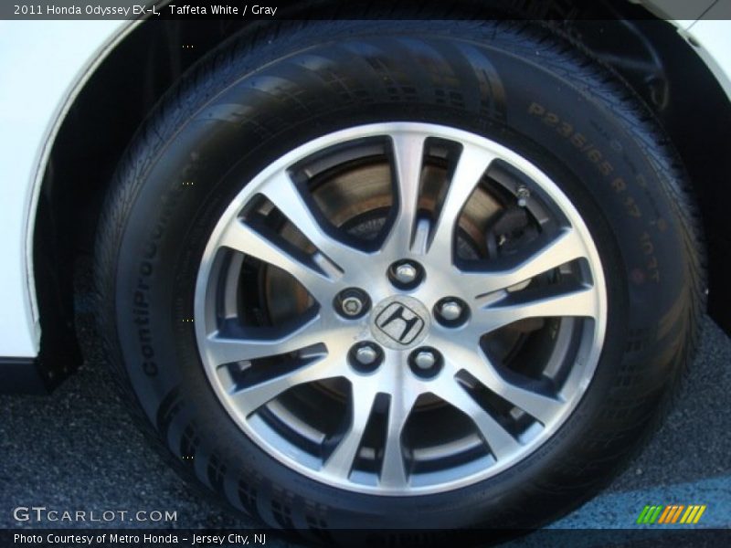 Taffeta White / Gray 2011 Honda Odyssey EX-L