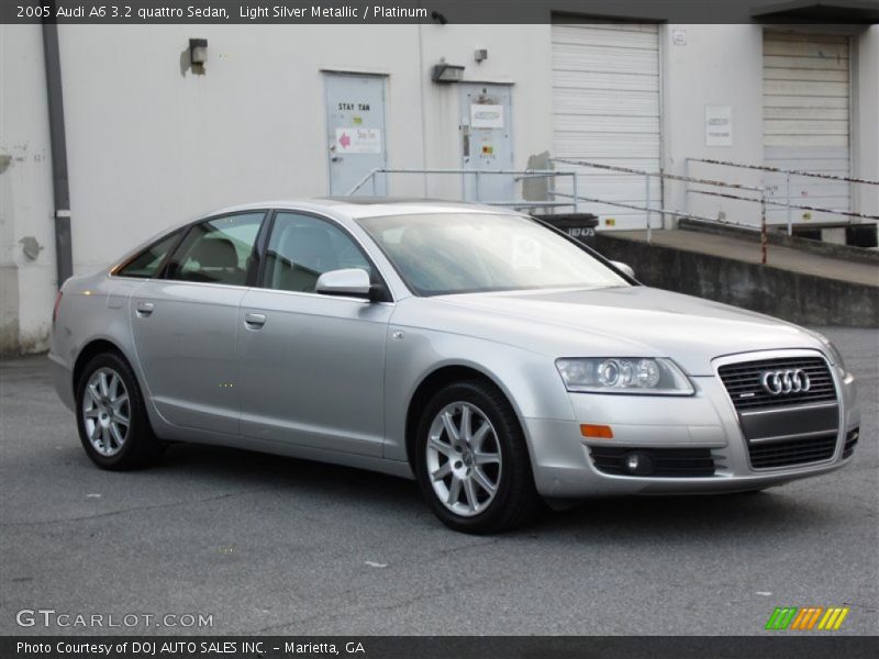 Light Silver Metallic / Platinum 2005 Audi A6 3.2 quattro Sedan