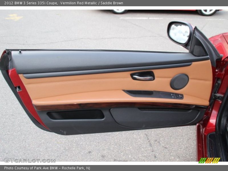 Vermilion Red Metallic / Saddle Brown 2012 BMW 3 Series 335i Coupe