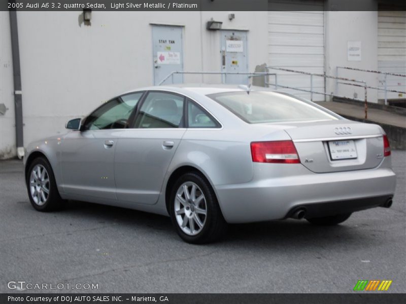 Light Silver Metallic / Platinum 2005 Audi A6 3.2 quattro Sedan