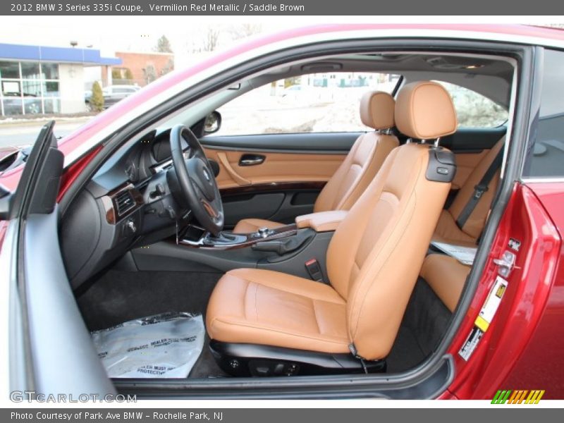 2012 3 Series 335i Coupe Saddle Brown Interior