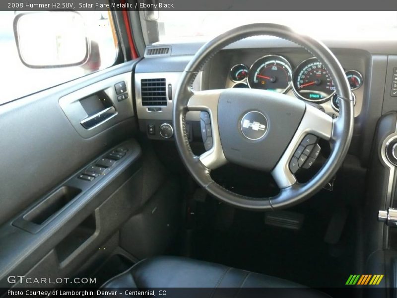 Solar Flare Metallic / Ebony Black 2008 Hummer H2 SUV