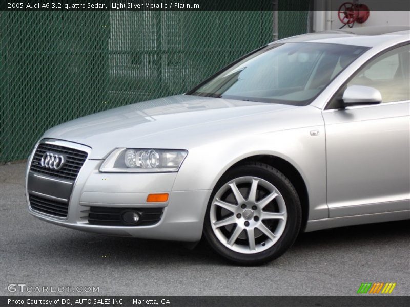 Light Silver Metallic / Platinum 2005 Audi A6 3.2 quattro Sedan