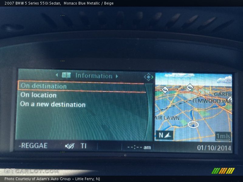 Monaco Blue Metallic / Beige 2007 BMW 5 Series 550i Sedan