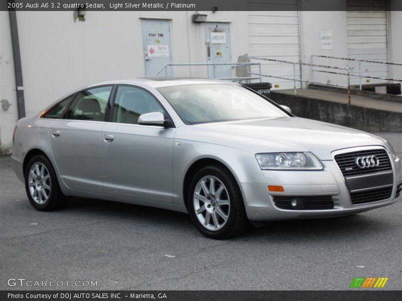 Light Silver Metallic / Platinum 2005 Audi A6 3.2 quattro Sedan