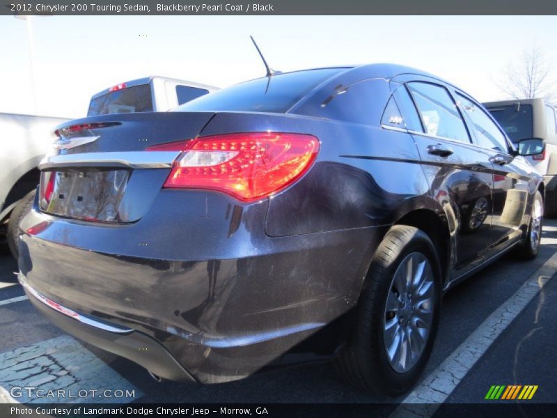 Blackberry Pearl Coat / Black 2012 Chrysler 200 Touring Sedan