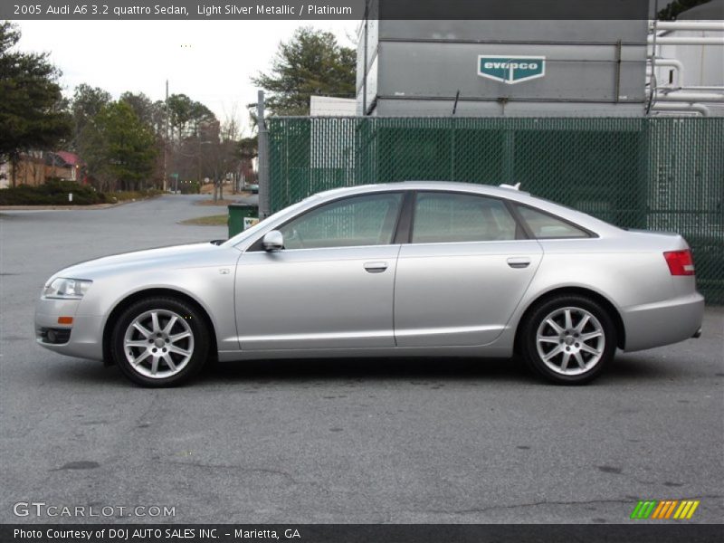 Light Silver Metallic / Platinum 2005 Audi A6 3.2 quattro Sedan