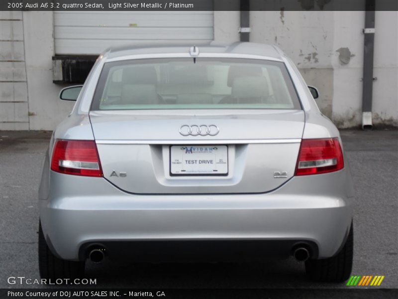 Light Silver Metallic / Platinum 2005 Audi A6 3.2 quattro Sedan