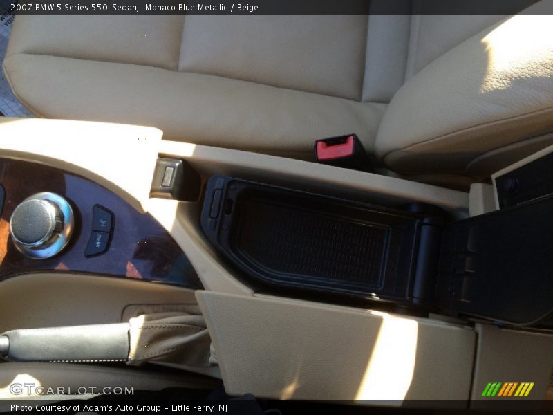 Monaco Blue Metallic / Beige 2007 BMW 5 Series 550i Sedan