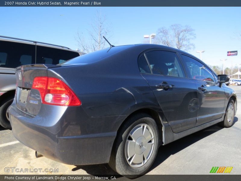 Magnetic Pearl / Blue 2007 Honda Civic Hybrid Sedan