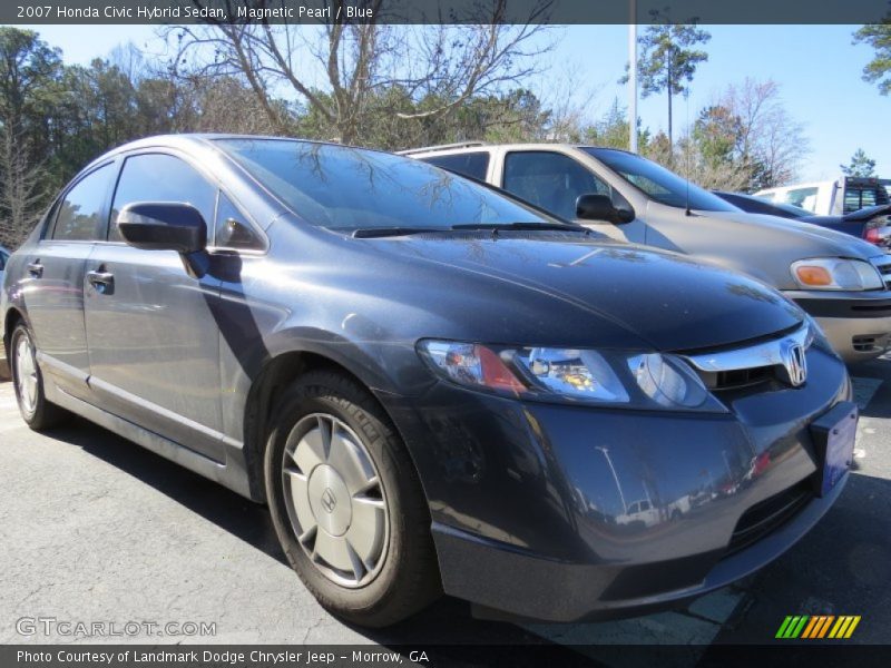 Magnetic Pearl / Blue 2007 Honda Civic Hybrid Sedan