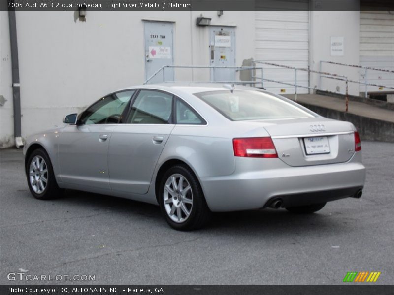 Light Silver Metallic / Platinum 2005 Audi A6 3.2 quattro Sedan