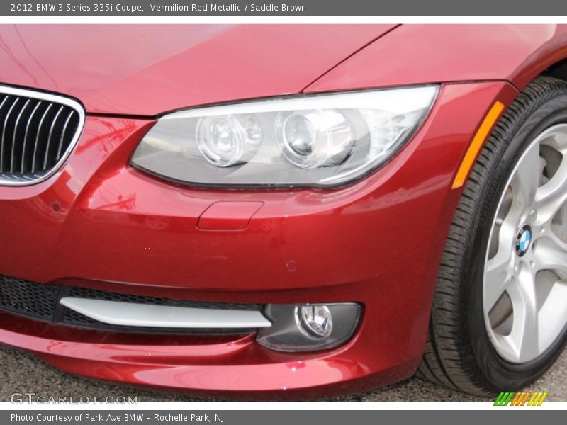 Vermilion Red Metallic / Saddle Brown 2012 BMW 3 Series 335i Coupe