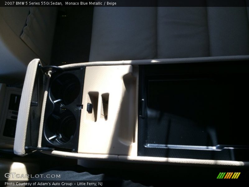 Monaco Blue Metallic / Beige 2007 BMW 5 Series 550i Sedan