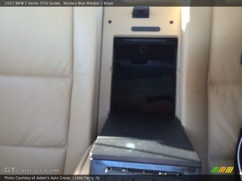 Monaco Blue Metallic / Beige 2007 BMW 5 Series 550i Sedan