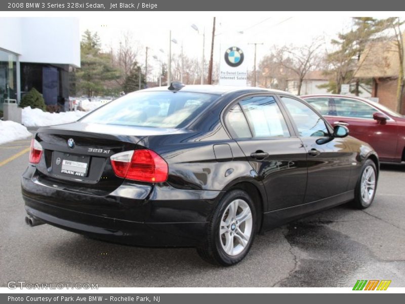 Jet Black / Beige 2008 BMW 3 Series 328xi Sedan