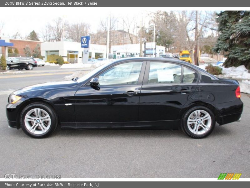 Jet Black / Beige 2008 BMW 3 Series 328xi Sedan