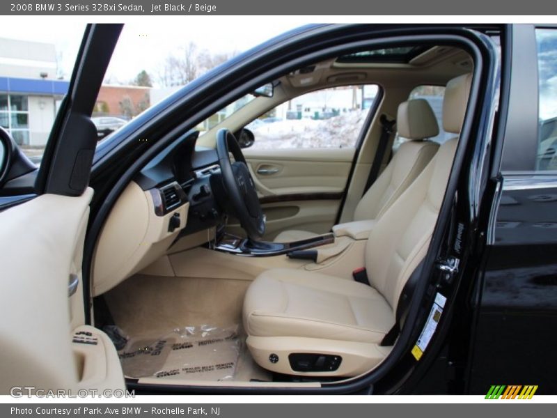 Jet Black / Beige 2008 BMW 3 Series 328xi Sedan