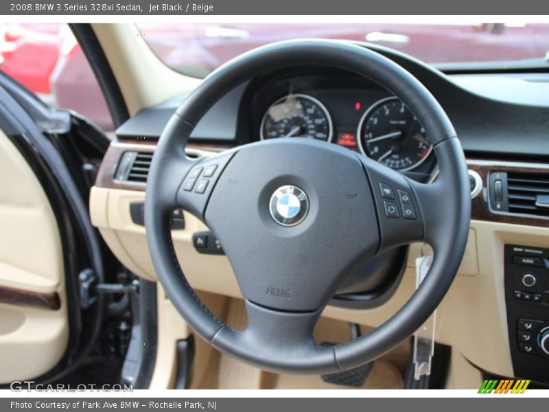 Jet Black / Beige 2008 BMW 3 Series 328xi Sedan