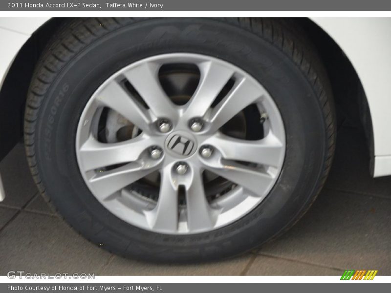 Taffeta White / Ivory 2011 Honda Accord LX-P Sedan