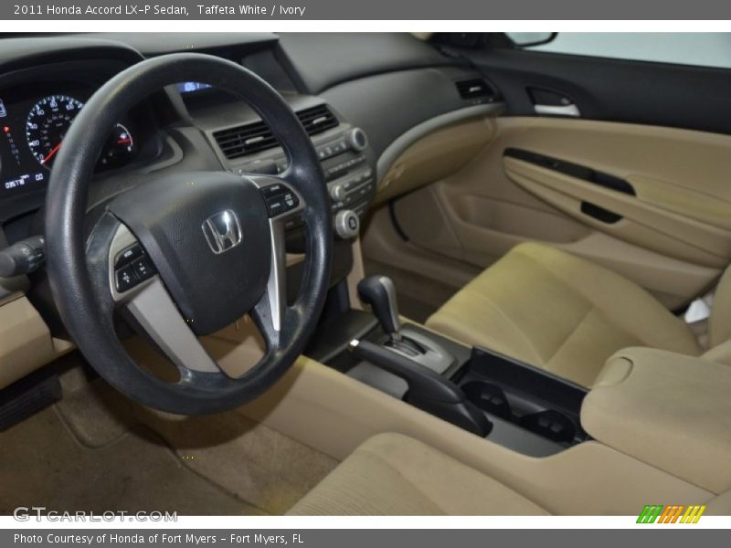 Taffeta White / Ivory 2011 Honda Accord LX-P Sedan