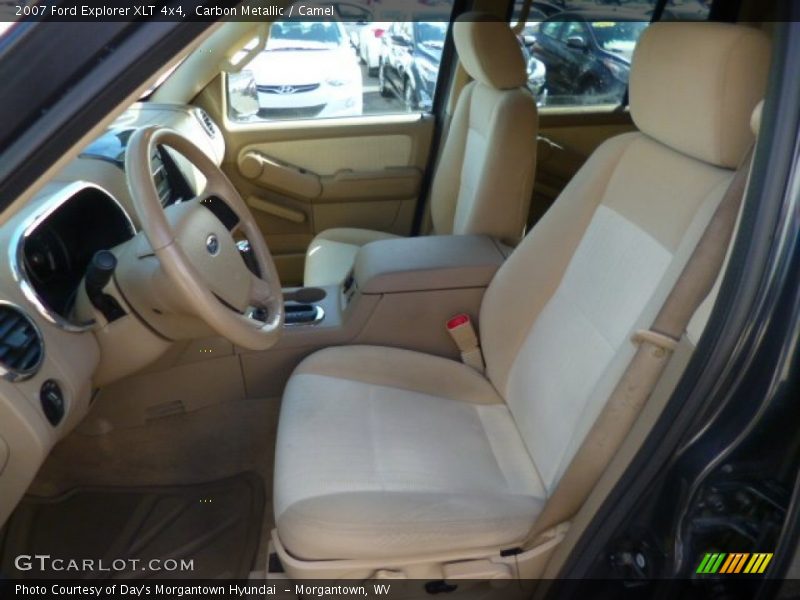 Carbon Metallic / Camel 2007 Ford Explorer XLT 4x4