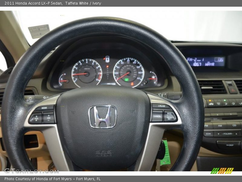 Taffeta White / Ivory 2011 Honda Accord LX-P Sedan