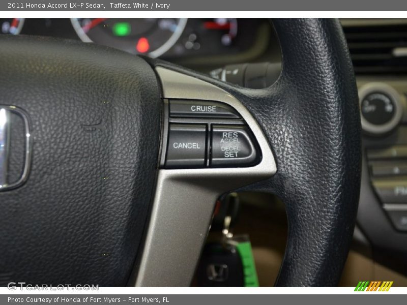 Taffeta White / Ivory 2011 Honda Accord LX-P Sedan