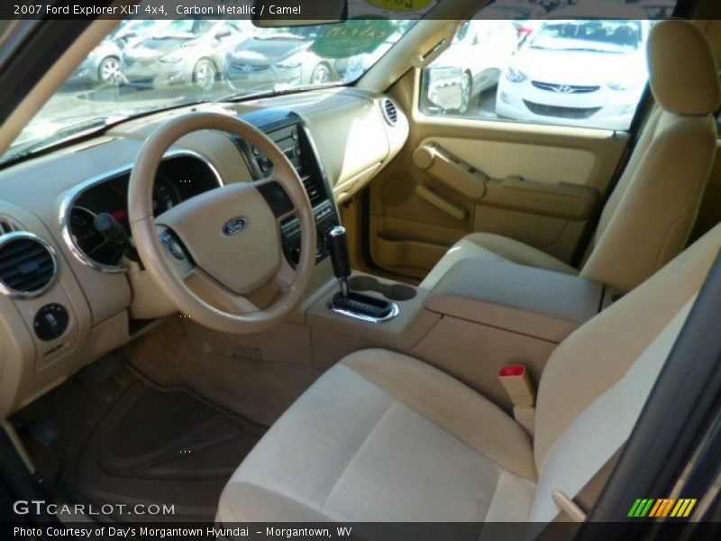 Carbon Metallic / Camel 2007 Ford Explorer XLT 4x4