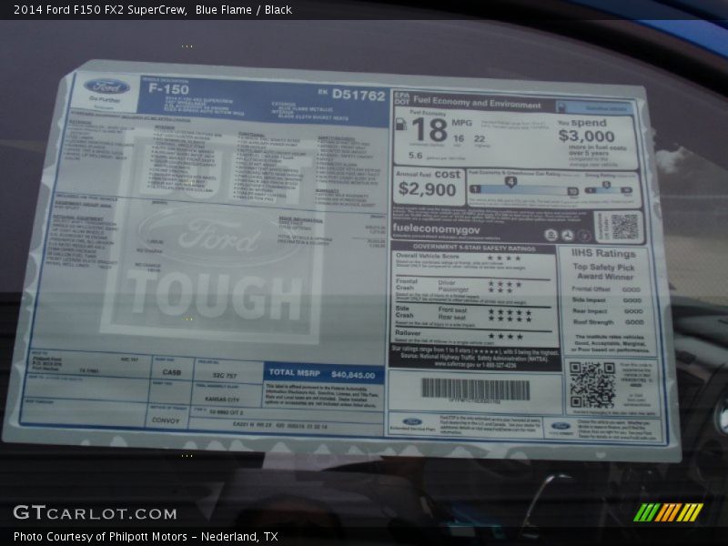 Blue Flame / Black 2014 Ford F150 FX2 SuperCrew