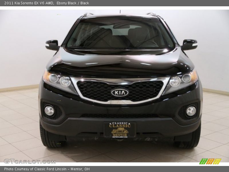 Ebony Black / Black 2011 Kia Sorento EX V6 AWD