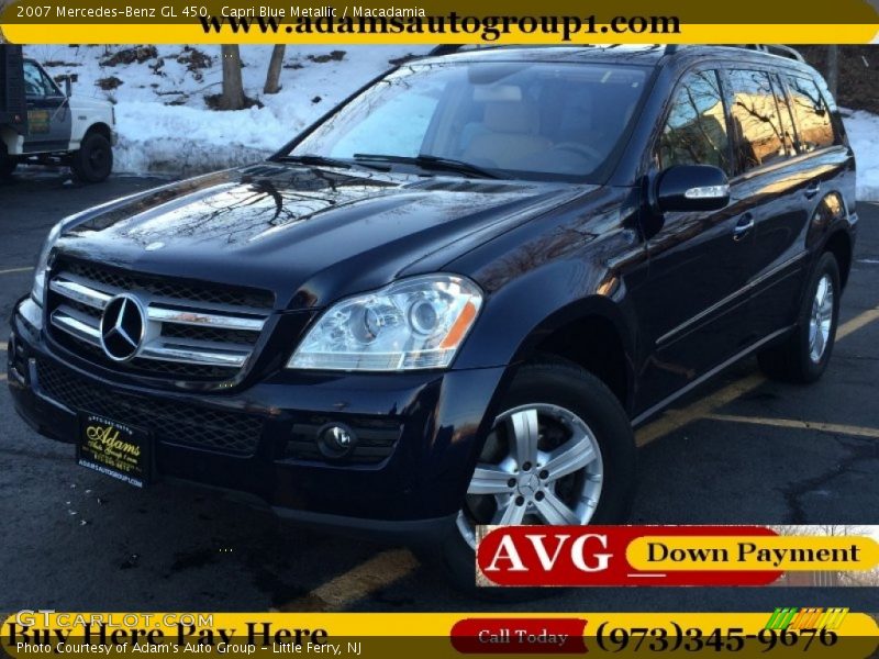 Capri Blue Metallic / Macadamia 2007 Mercedes-Benz GL 450