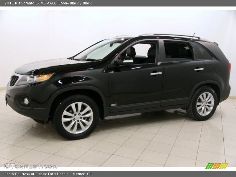 Ebony Black / Black 2011 Kia Sorento EX V6 AWD