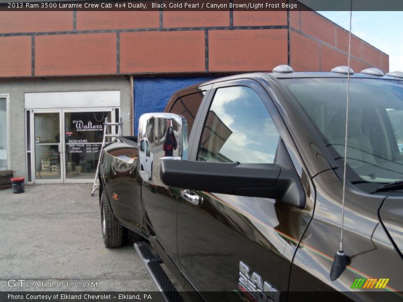Black Gold Pearl / Canyon Brown/Light Frost Beige 2013 Ram 3500 Laramie Crew Cab 4x4 Dually