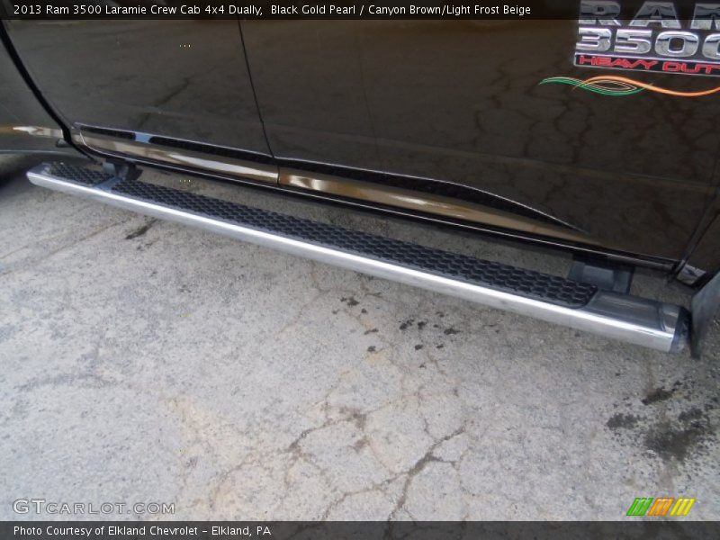 Black Gold Pearl / Canyon Brown/Light Frost Beige 2013 Ram 3500 Laramie Crew Cab 4x4 Dually