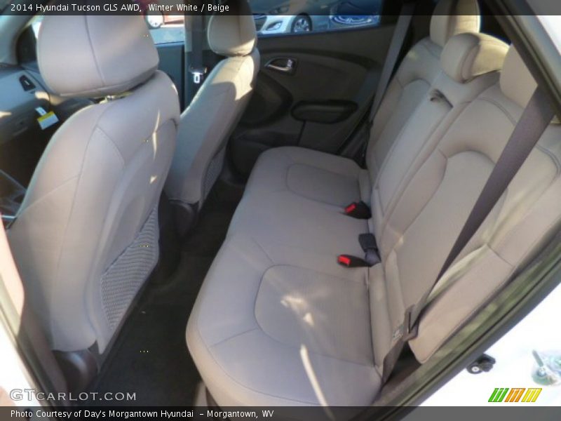 Rear Seat of 2014 Tucson GLS AWD