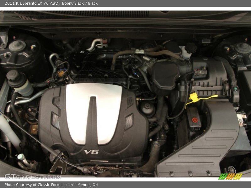 Ebony Black / Black 2011 Kia Sorento EX V6 AWD