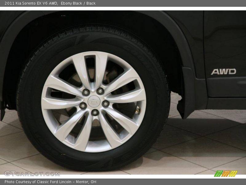Ebony Black / Black 2011 Kia Sorento EX V6 AWD