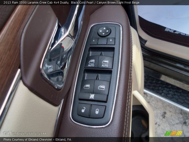 Black Gold Pearl / Canyon Brown/Light Frost Beige 2013 Ram 3500 Laramie Crew Cab 4x4 Dually