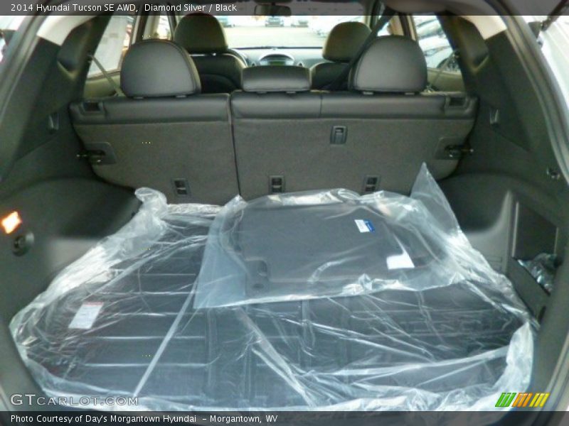 Diamond Silver / Black 2014 Hyundai Tucson SE AWD
