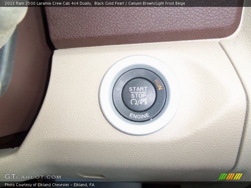 Black Gold Pearl / Canyon Brown/Light Frost Beige 2013 Ram 3500 Laramie Crew Cab 4x4 Dually