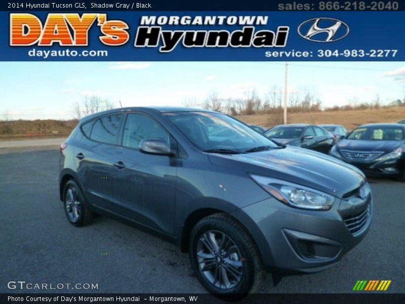 Shadow Gray / Black 2014 Hyundai Tucson GLS