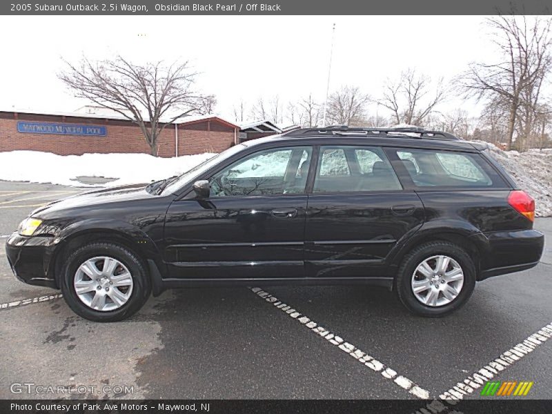 Obsidian Black Pearl / Off Black 2005 Subaru Outback 2.5i Wagon